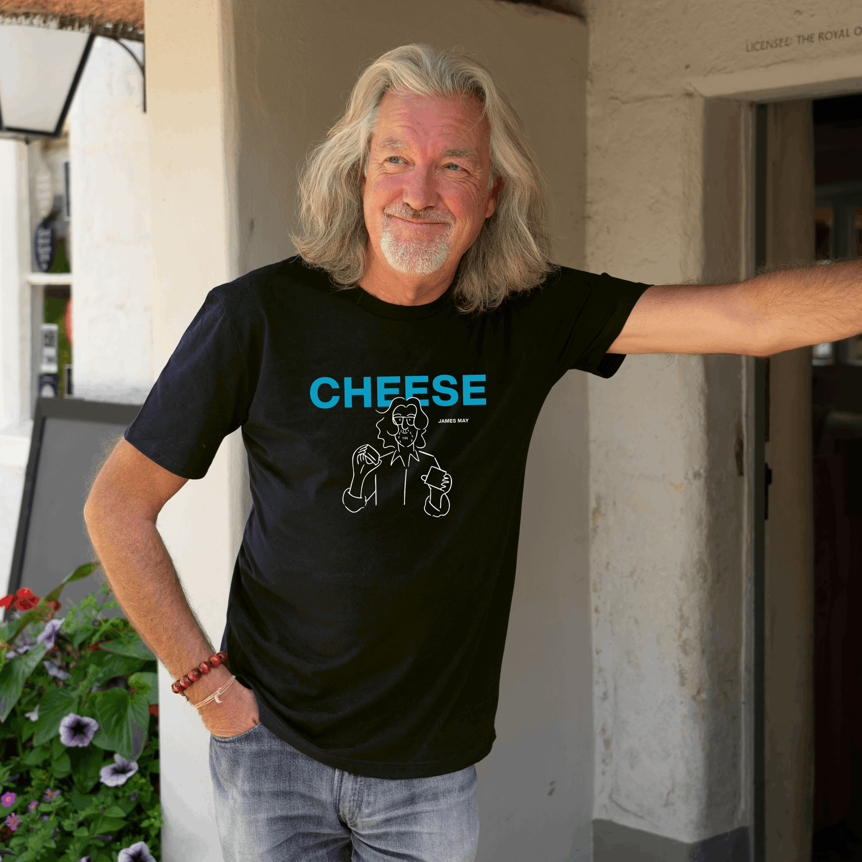 "Cheese" Tee Black